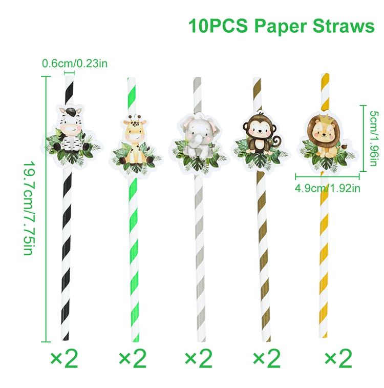 Jungle Animal Dinosaur Unicorn Paper Straws Birthday Party Decoration Kids Baby Shower 1st Birthday Wedding Party Suppiles
Jungle Animal Dinosaur Unicorn Paper Straws Birthday Party Decoration Kids Baby Shower 1st Birthday Wedding Party Suppiles