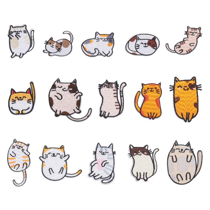 BAAU Embroidered Iron On Patches, 15PCS Vivid Cute Cat Embroidery Patches For Jeans Jackets Sewing Applique DIY Accessory разноцветный
BAAU Embroidered Iron On Patches, 15PCS Vivid Cute Cat Embroidery Patches For Jeans Jackets Sewing Applique DIY Accessory разноцветный