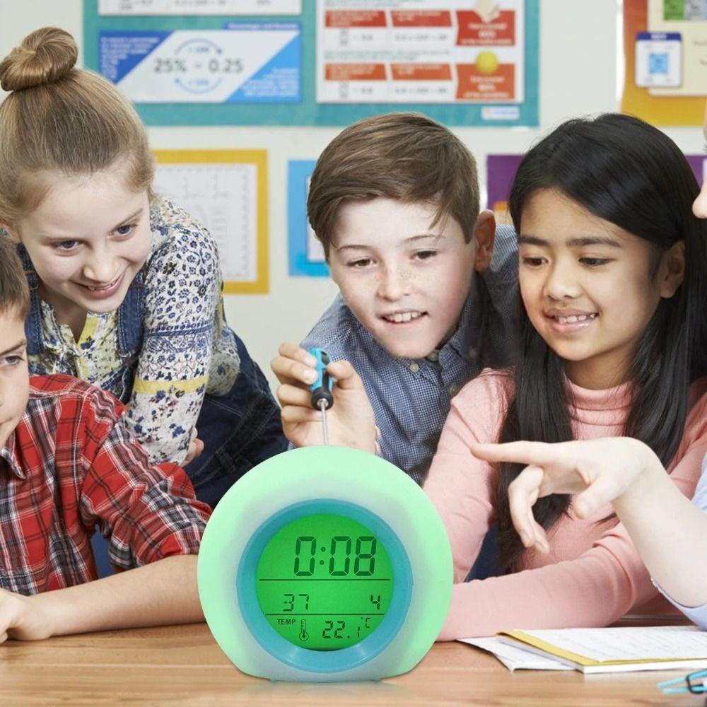 Natural Sound Kids Alarm Clock Colorful LED Luminous Table Clocks LED Digital Clock Kids
Natural Sound Kids Alarm Clock Colorful LED Luminous Table Clocks LED Digital Clock Kids