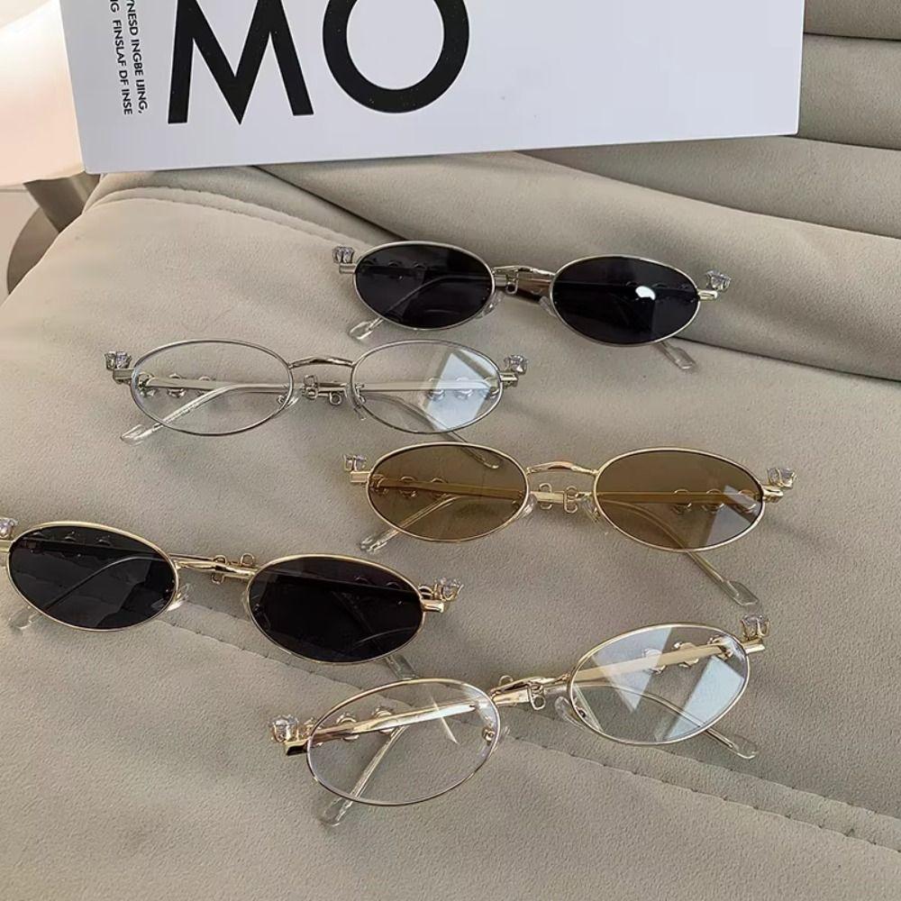 Bling Rhinestone Sunglasses INS Anti-Blue Light Spectacles Convenient Oval Women Sunglasses Selfie Style B
Bling Rhinestone Sunglasses INS Anti-Blue Light Spectacles Convenient Oval Women Sunglasses Selfie Style B