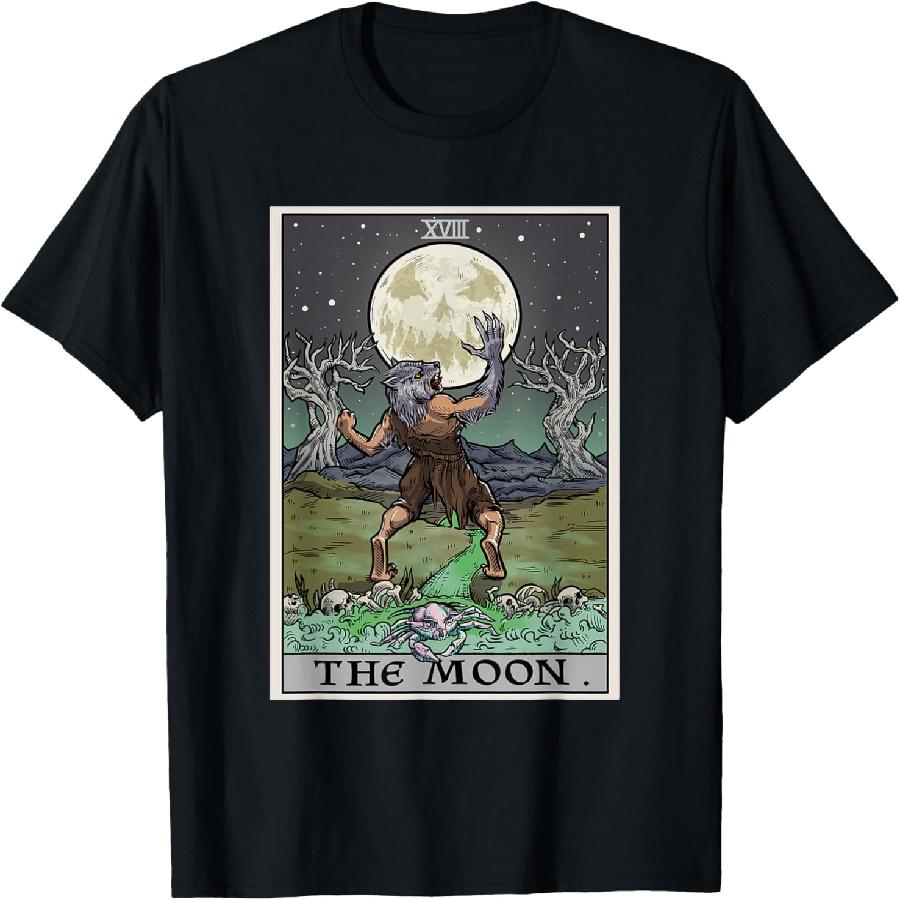 The Moon Tarot Card Halloween Werewolf Gothic Witch Horror T-Shirt XXXXXL чорний
The Moon Tarot Card Halloween Werewolf Gothic Witch Horror T-Shirt XXXXXL чорний