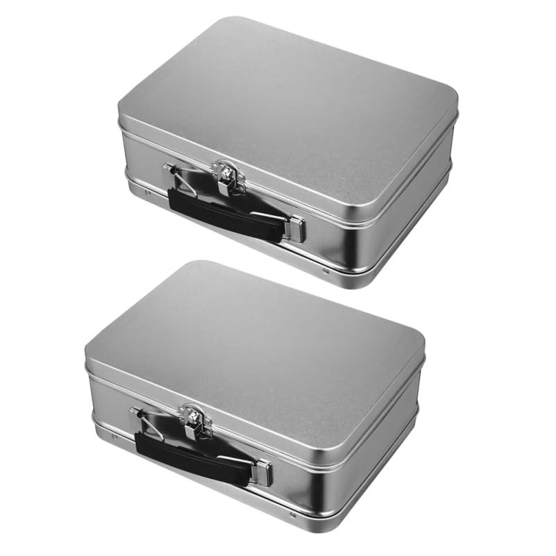 Garneck 2-Piece Tin Storage Box, Vintage Style Desktop Organizer
Garneck 2-Piece Tin Storage Box, Vintage Style Desktop Organizer