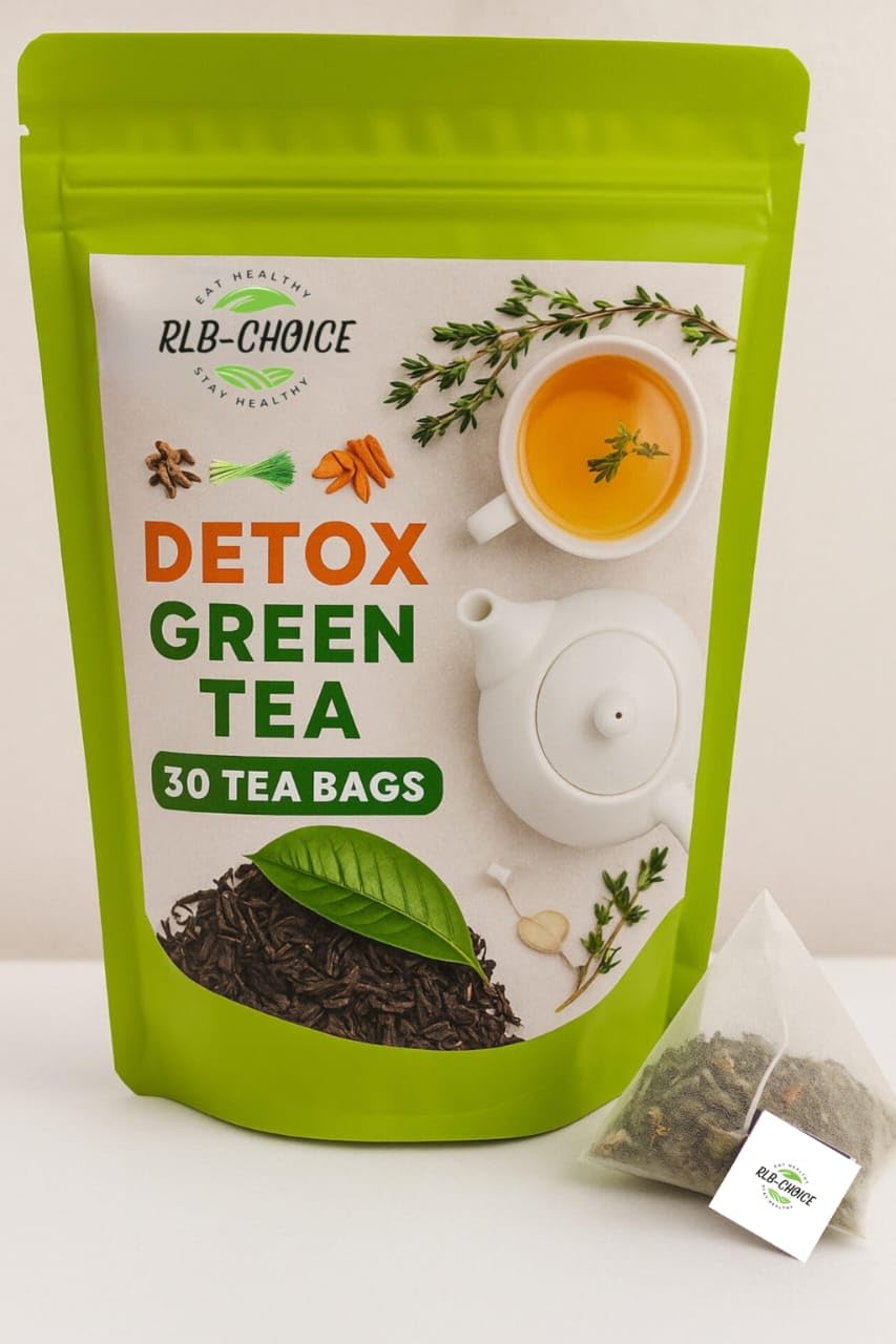 Rlb Choice-Detox Green Tea-30 Herbal Tea Bags-Your Path to Wellness-Purity in Every Sip,Boost Immunity, Reduce Inflammation, Skin Glow, 60
Rlb Choice-Detox Green Tea-30 Herbal Tea Bags-Your Path to Wellness-Purity in Every Sip,Boost Immunity, Reduce Inflammation, Skin Glow, 60