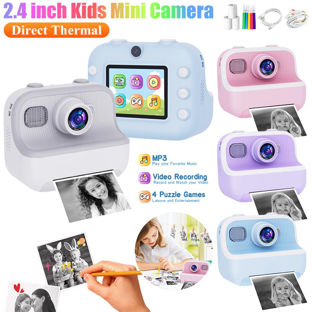 Kids Mini Instant Print Camera 2.4 Screen Digital Photo Camera Toy HD 1080P Video Photo Printing Camera with 3 Rolls Print Paper синий
Kids Mini Instant Print Camera 2.4 Screen Digital Photo Camera Toy HD 1080P Video Photo Printing Camera with 3 Rolls Print Paper синий