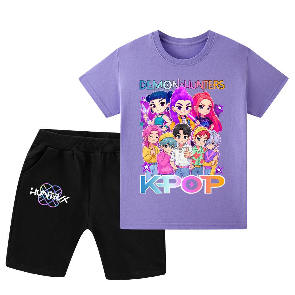 WA1201 Kids Boys Girls Kpop Rumi Zoey Mira Sajaboys Print Short Sleeves T-shirt Shorts Pants Sets 160cm фіолетовий
WA1201 Kids Boys Girls Kpop Rumi Zoey Mira Sajaboys Print Short Sleeves T-shirt Shorts Pants Sets 160cm фіолетовий