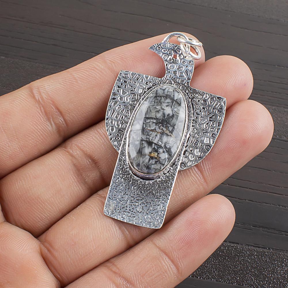 Natural Orthocears Gemstone 925 Sterling Silver Jewelry Designer Pendant 2.11 AJP-2282
Natural Orthocears Gemstone 925 Sterling Silver Jewelry Designer Pendant 2.11 AJP-2282
