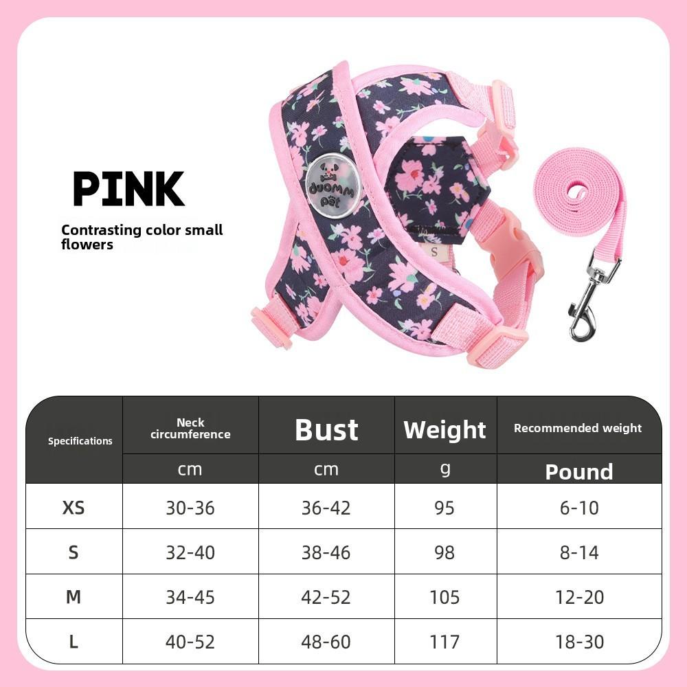 Canvas Dog Harness And Leash Set With Reflective Features For Small Dogs XS
Canvas Dog Harness And Leash Set With Reflective Features For Small Dogs XS