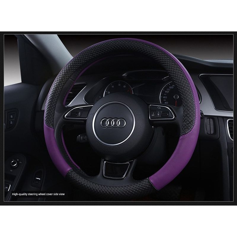 Car Steering Wheel Cover, High-End Hand-Stitched, All-Season Universal Sports Leather Cover, Non-Slip Car Accessories, Modified Cartoon Handle Cover Black purple
Car Steering Wheel Cover, High-End Hand-Stitched, All-Season Universal Sports Leather Cover, Non-Slip Car Accessories, Modified Cartoon Handle Cover Black purple