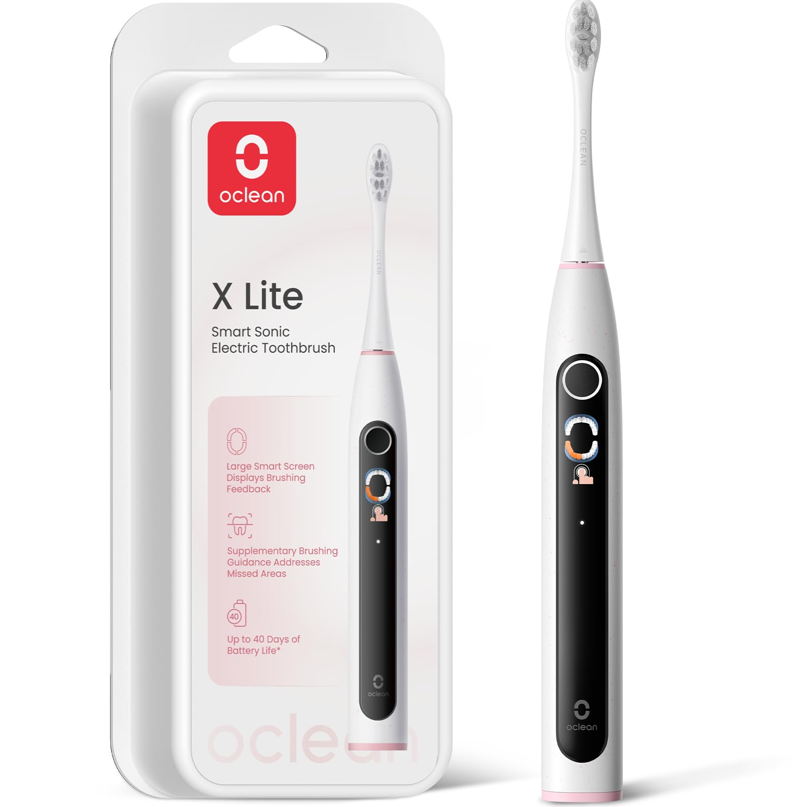Oclean X Lite Smart Sonic электрическая зубная щетка Большая 8-зонная Нет приложения 5 Хватает на 40 IPX7 Совместимость с зарядкой — экран, отслеживание, управление одним нажатием, серый
Oclean X Lite Smart Sonic электрическая зубная щетка Большая 8-зонная Нет приложения 5 Хватает на 40 IPX7 Совместимость с зарядкой — экран, отслеживание, управление одним нажатием, серый