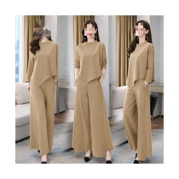 2026 Spring/Autumn Women s Slimming Wide-Leg Pants Skirt Suit - Age-Reducing, Tummy-Concealing, Stylish Two-Piece Set 3XL хакі
2026 Spring/Autumn Women s Slimming Wide-Leg Pants Skirt Suit - Age-Reducing, Tummy-Concealing, Stylish Two-Piece Set 3XL хакі