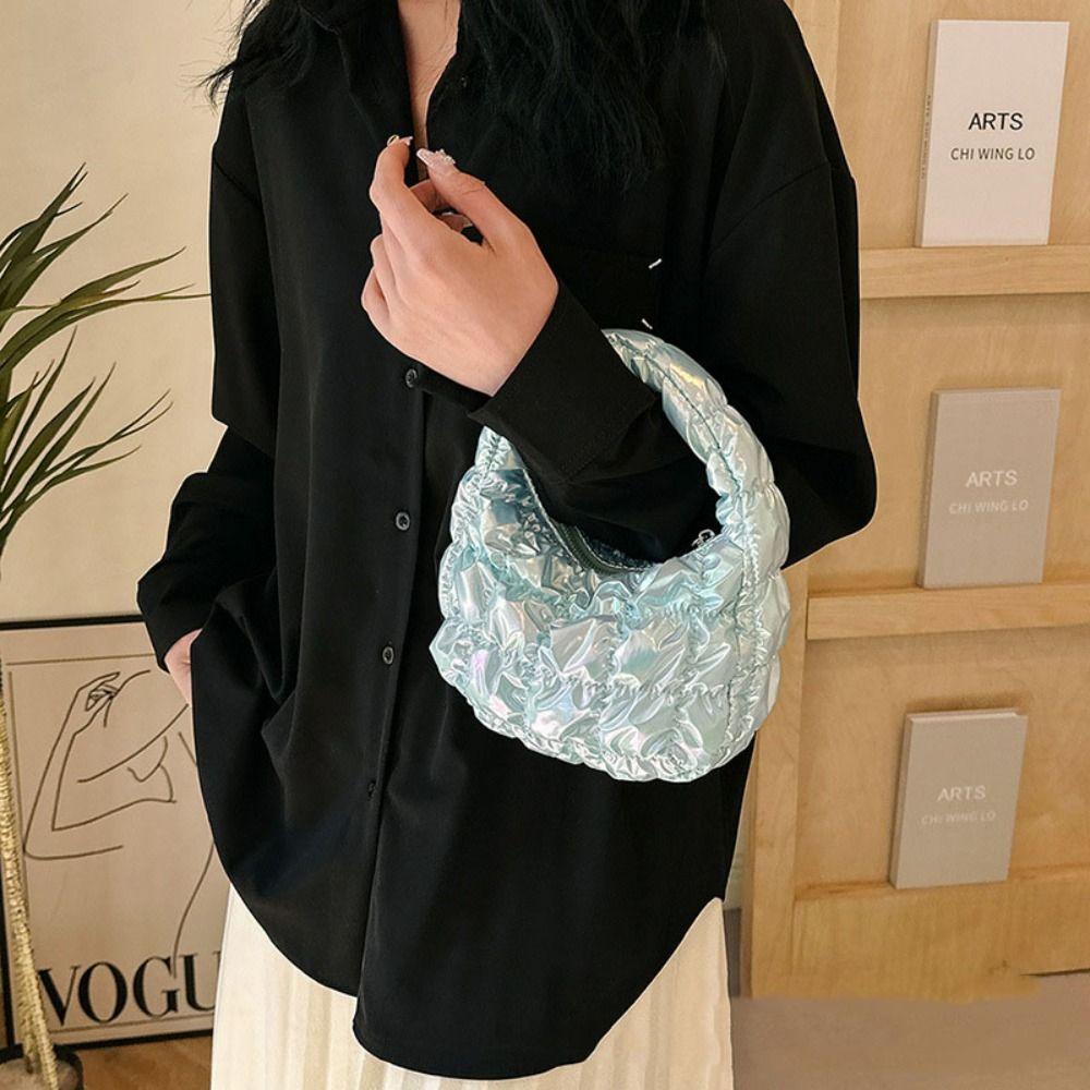 Korean Style Pleated Cloud Bag Nylon Underarm Bag Sweet Cloud Bubble Handbag Women золотий
Korean Style Pleated Cloud Bag Nylon Underarm Bag Sweet Cloud Bubble Handbag Women золотий