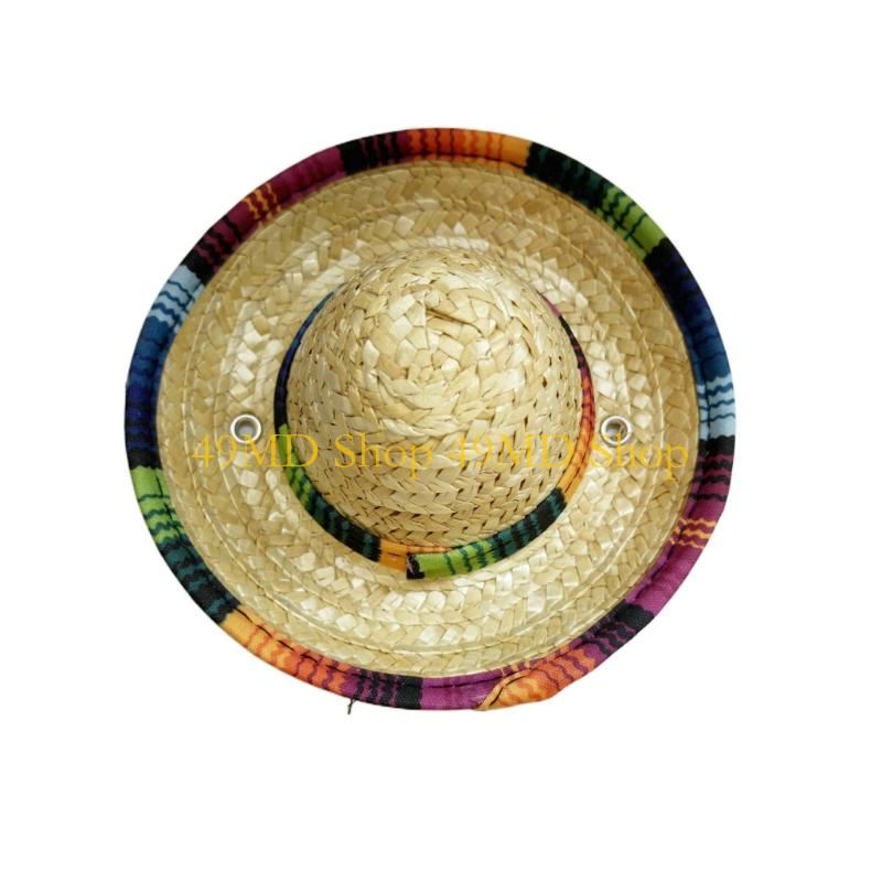 49MD Mexico Styles Sombrero Hat Straw Sun Cap For Toddler And Pet Fashion Accessories Theme Event Gathering Photo Headpiece
49MD Mexico Styles Sombrero Hat Straw Sun Cap For Toddler And Pet Fashion Accessories Theme Event Gathering Photo Headpiece