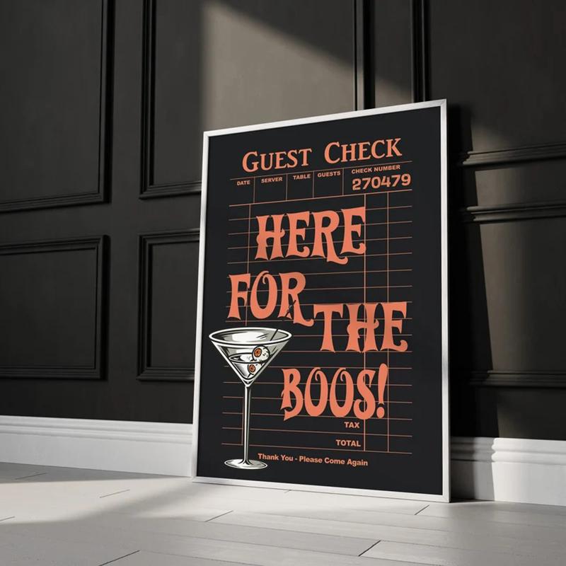 Halloween Print, Bar Art, Here for The Boos, Orange and Black Check, Retro Halloween Cavans Poster, Halloween Trendy Wall Art 21X30CMNo Framed
Halloween Print, Bar Art, Here for The Boos, Orange and Black Check, Retro Halloween Cavans Poster, Halloween Trendy Wall Art 21X30CMNo Framed