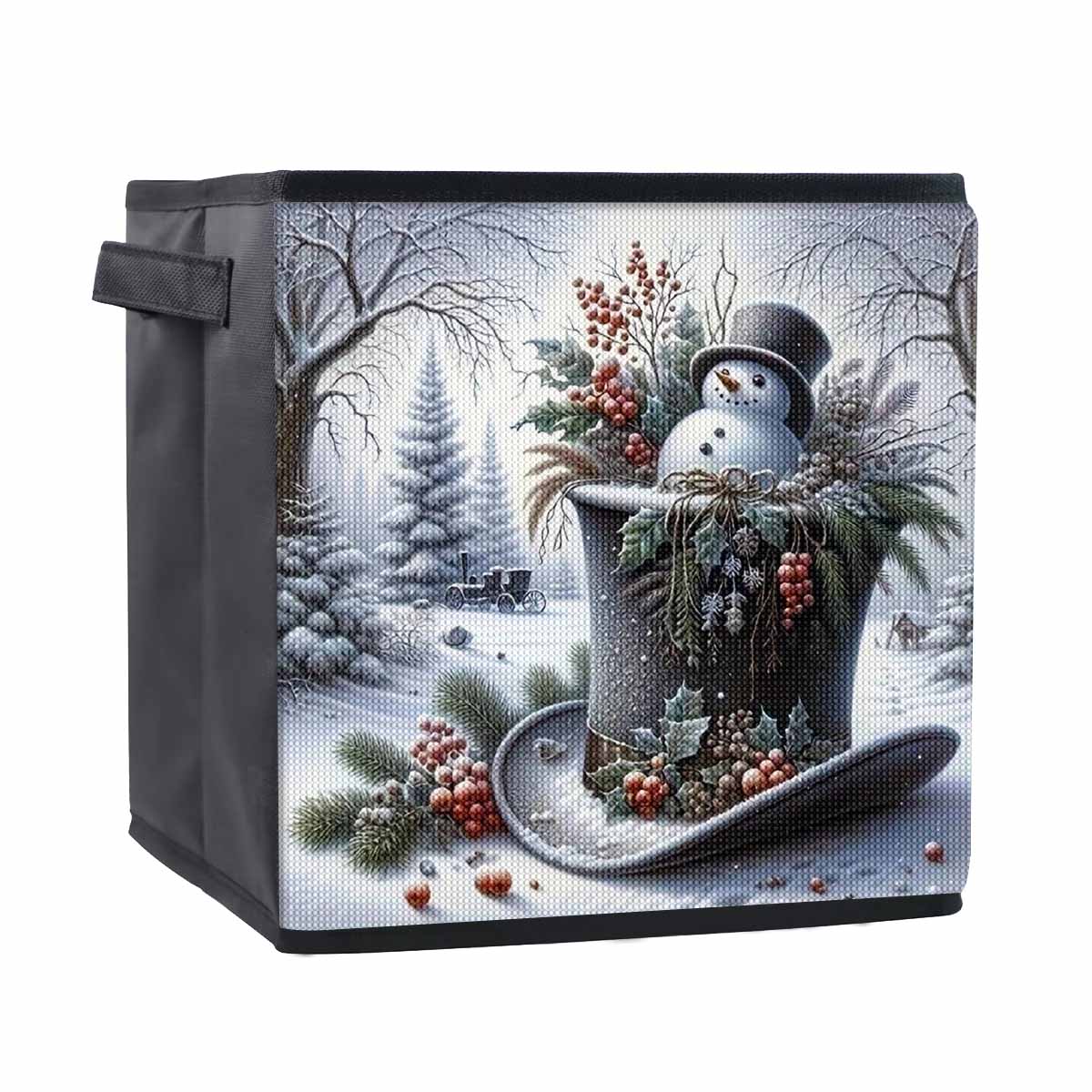 The Snowman on The Hat 5D Diamond Painting Storage Basket Full Round Drill Mosaic Diamond Embroidery Cross Stitch Kits Home Decor Home Decor 25cmx25cm
The Snowman on The Hat 5D Diamond Painting Storage Basket Full Round Drill Mosaic Diamond Embroidery Cross Stitch Kits Home Decor Home Decor 25cmx25cm