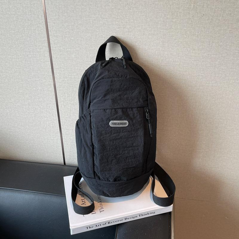 Summer New Backpack Women S Nylon Cloth Lightweight Small Backpack Mountaineering Travel Bag Sports Waterproof Schoolbag Tide чорний
Summer New Backpack Women S Nylon Cloth Lightweight Small Backpack Mountaineering Travel Bag Sports Waterproof Schoolbag Tide чорний