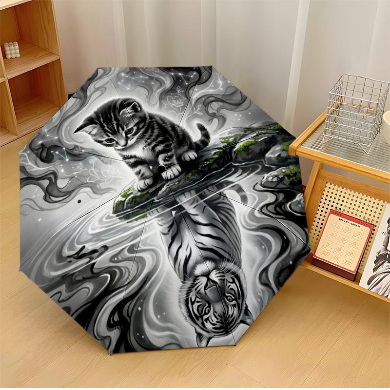 Kitten in Lilac Starlight Printed umbrella windproof folding umbrella portable sun and rain umbrella suitable for gifting
Kitten in Lilac Starlight Printed umbrella windproof folding umbrella portable sun and rain umbrella suitable for gifting