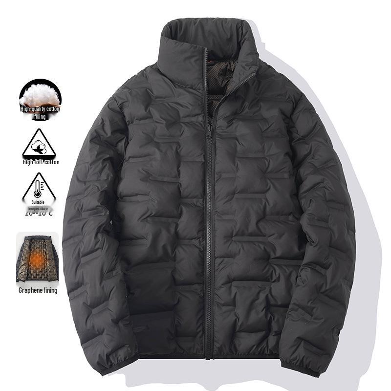 Men s Stand-Up Collar Lightweight Graphene Cotton Jacket - Thickened for Autumn/Winter, Warm, Hot-Pressed, Anti-Rip Solid Color M чорний
Men s Stand-Up Collar Lightweight Graphene Cotton Jacket - Thickened for Autumn/Winter, Warm, Hot-Pressed, Anti-Rip Solid Color M чорний