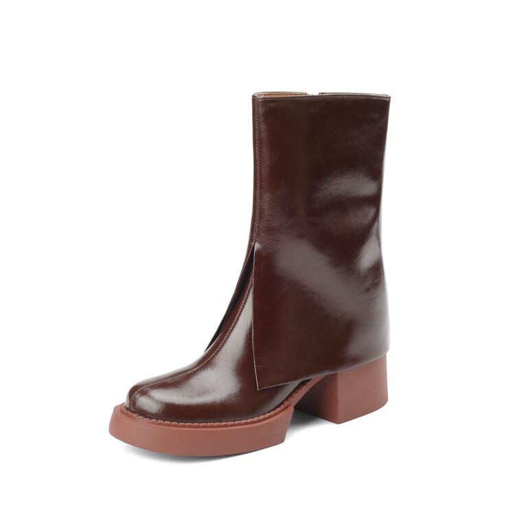 Fashion NEW Autumn Women Boots Split Leather Shoes for Women Round Toe Chunky Heel Shoes Zipper Pants Boots Casual Platform Modern Boots 40 коричневый
Fashion NEW Autumn Women Boots Split Leather Shoes for Women Round Toe Chunky Heel Shoes Zipper Pants Boots Casual Platform Modern Boots 40 коричневый