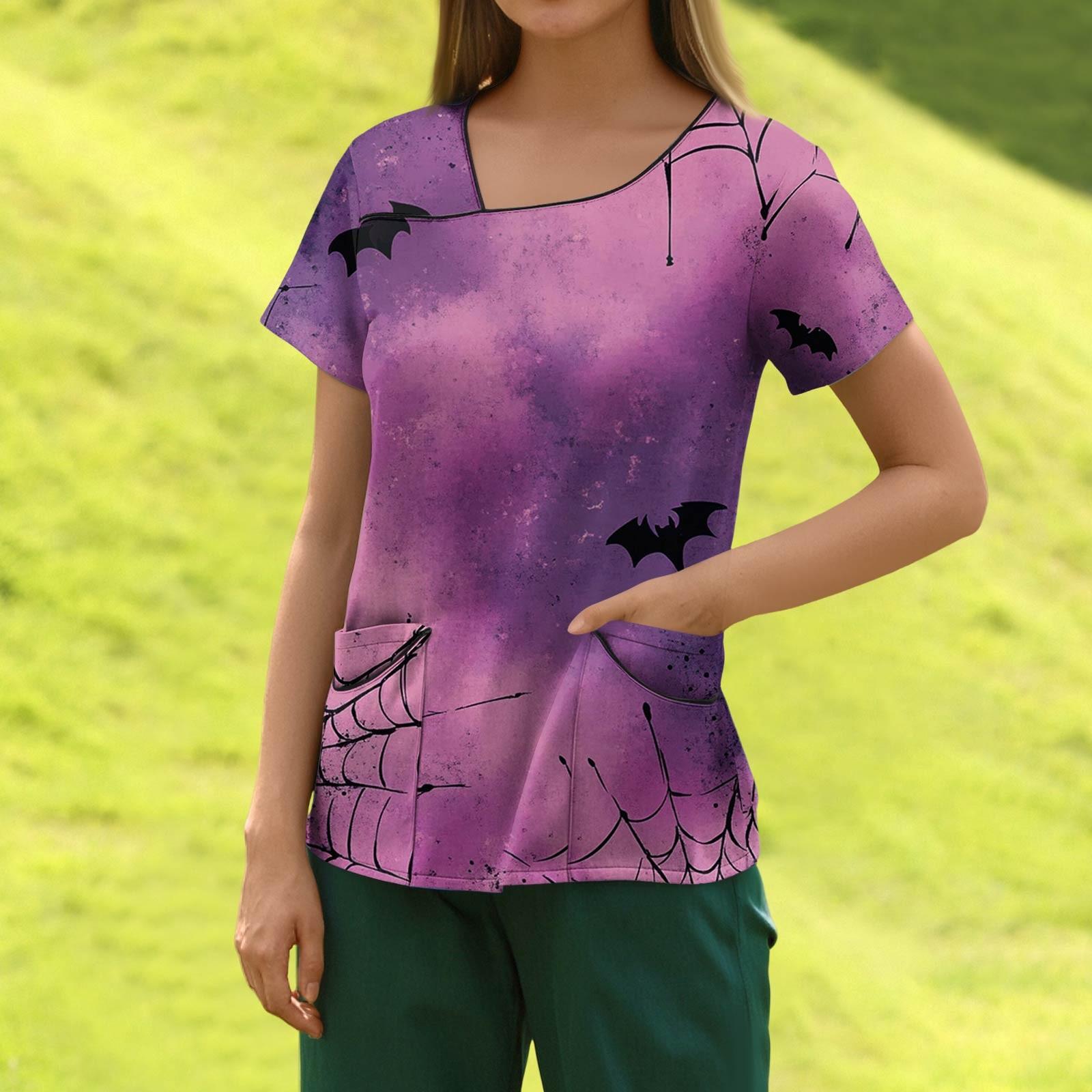 Женская модная полосатая рабочая одежда с градиентным принтом и короткими рукавами с верхом с двойными карманами XXL фиолетовый
Женская модная полосатая рабочая одежда с градиентным принтом и короткими рукавами с верхом с двойными карманами XXL фиолетовый