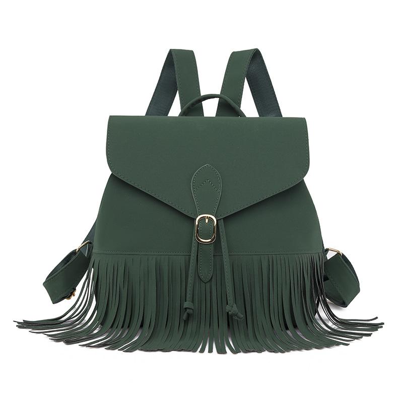 Four Seasons Large Capacity Frosted Tassel Backpack Handbag Trendy Big Bag Women s Bag College Style Casual Backpack New Style
Four Seasons Large Capacity Frosted Tassel Backpack Handbag Trendy Big Bag Women s Bag College Style Casual Backpack New Style