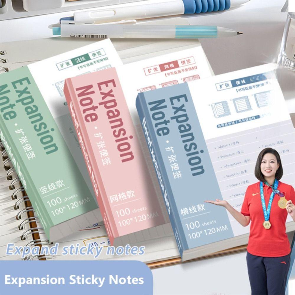 100PCS/Set Sticky Expansion Sticky Notes Extensible Sticky Labels Sticker Simple Memo Pads Gift Grid S
100PCS/Set Sticky Expansion Sticky Notes Extensible Sticky Labels Sticker Simple Memo Pads Gift Grid S