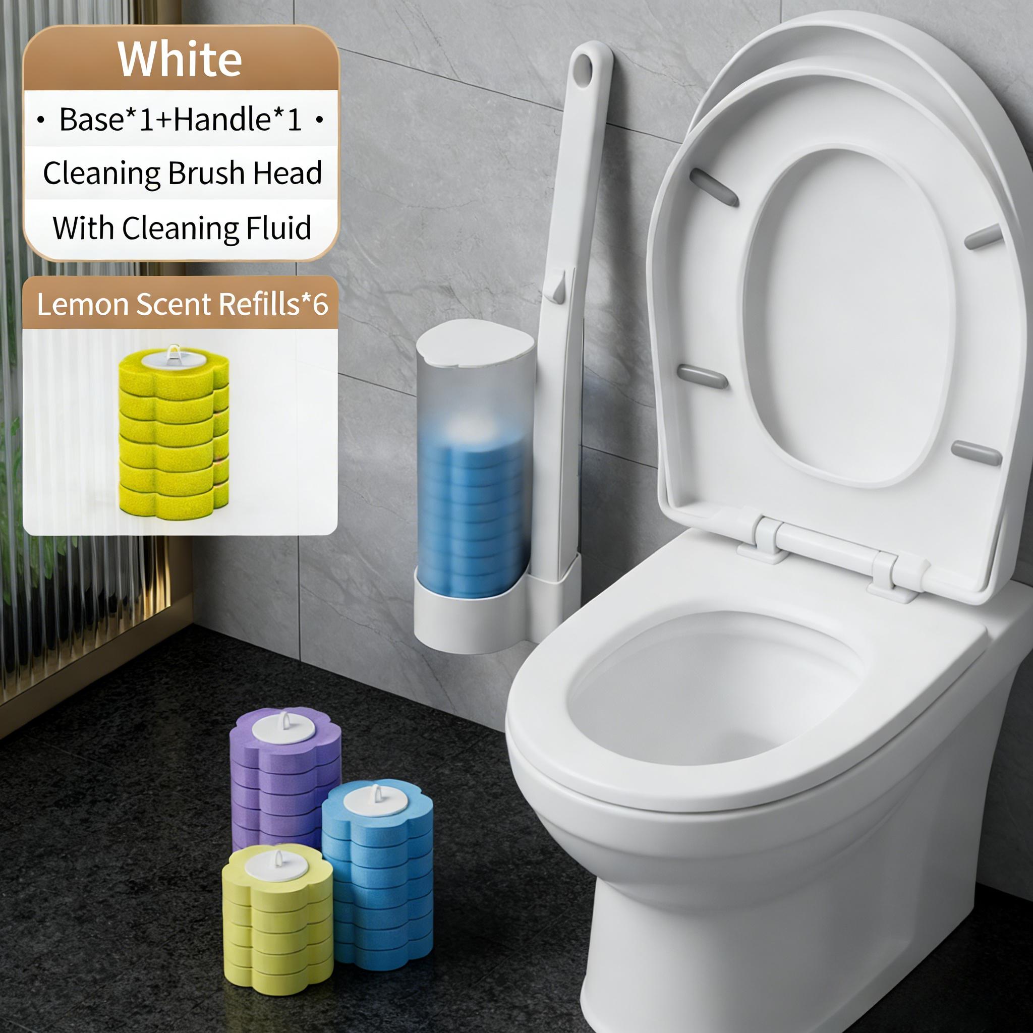 Disposable Toilet Brush with Sponge Refills Household Cleaning Set Deep Cleans Toilet Bowl Removes Stains in Hard‑to‑reach Areas жёлтый
Disposable Toilet Brush with Sponge Refills Household Cleaning Set Deep Cleans Toilet Bowl Removes Stains in Hard‑to‑reach Areas жёлтый