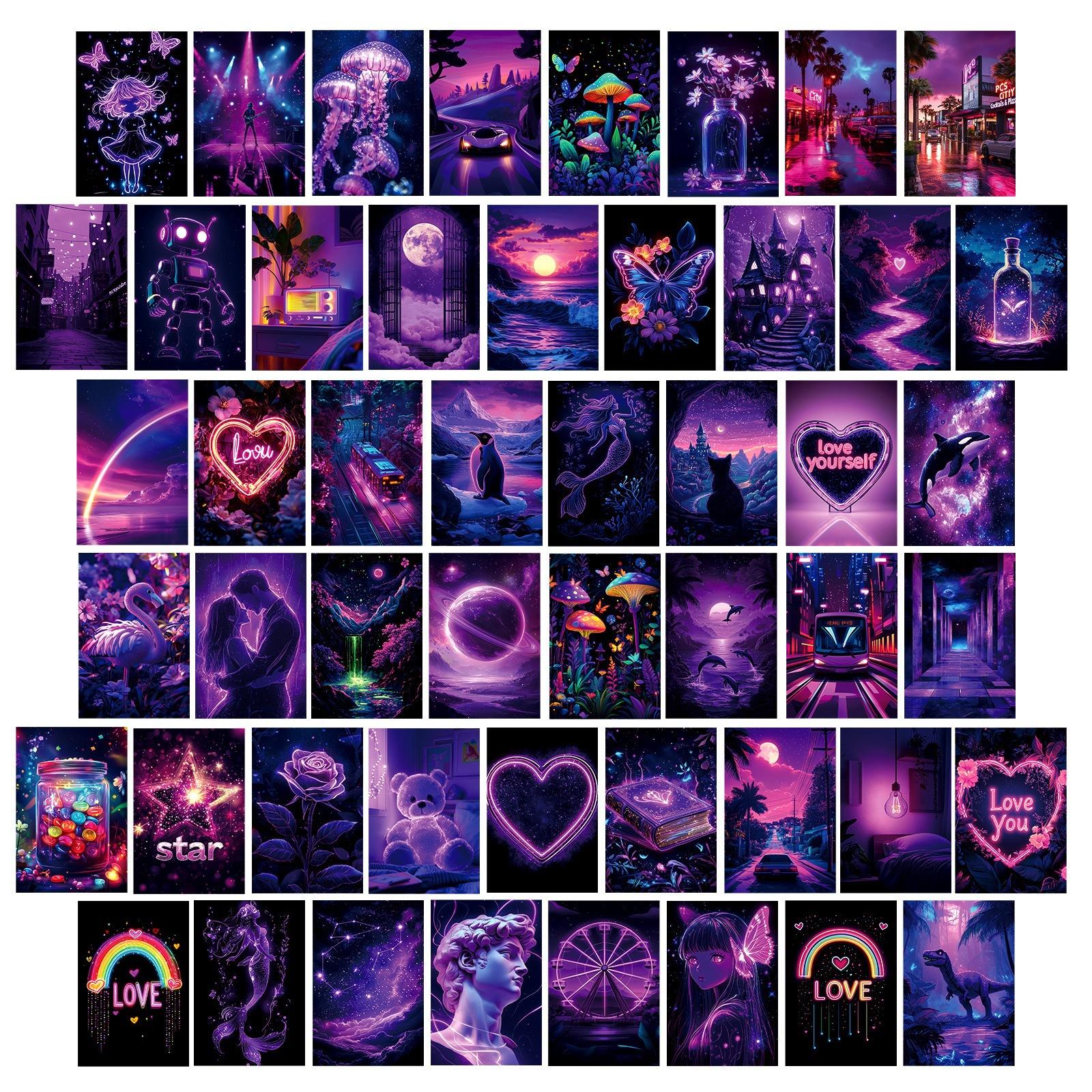 50 Purple Love Dream Wall Decorative Cards Postcards Greeting Cards Decorative Wall Cards T01042456
50 Purple Love Dream Wall Decorative Cards Postcards Greeting Cards Decorative Wall Cards T01042456