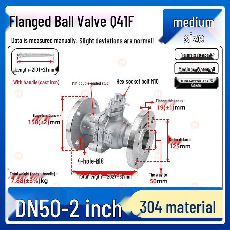 Yunduo 304 Stainless Steel Flange Ball Valve
Yunduo 304 Stainless Steel Flange Ball Valve