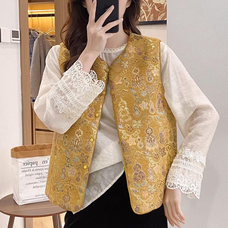 2026 Retro Chinese Style Elegant Women s Vest for Middle-Aged and Elderly - Spring/Autumn Fashion 2XL (105-120 jin) жёлтый
2026 Retro Chinese Style Elegant Women s Vest for Middle-Aged and Elderly - Spring/Autumn Fashion 2XL (105-120 jin) жёлтый