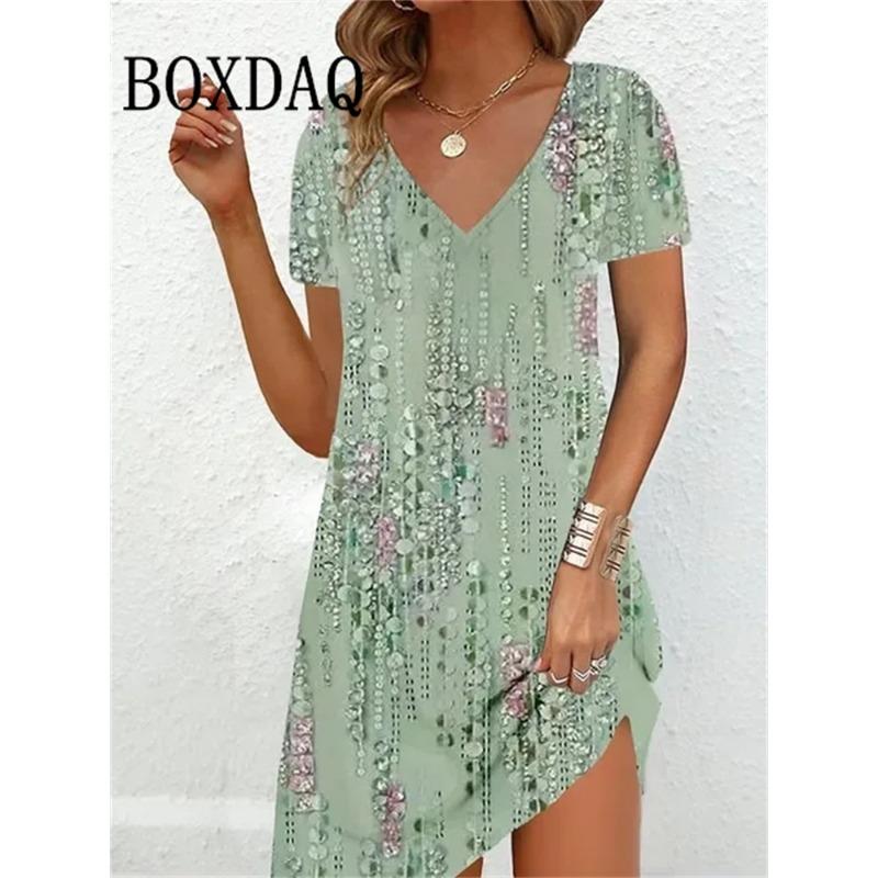 Fashion Plus-Size Dress Casual Loose V-Neck Ladies Summer Print Party Women s Summer Pullover Short Sleeve Dress 6XL
Fashion Plus-Size Dress Casual Loose V-Neck Ladies Summer Print Party Women s Summer Pullover Short Sleeve Dress 6XL
