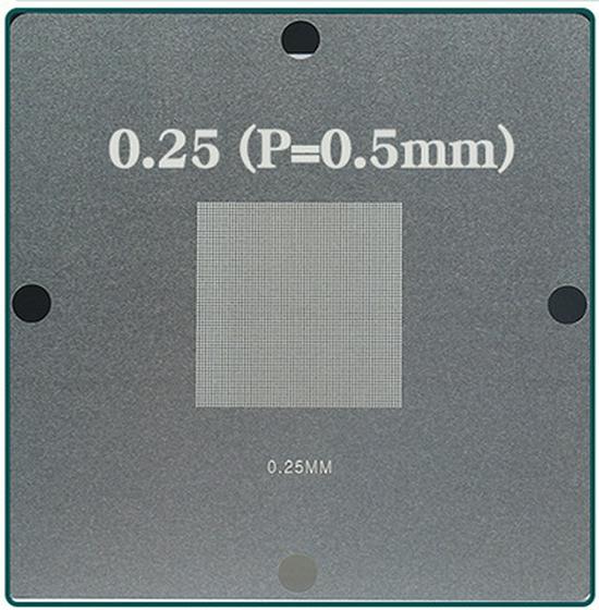 Universal Steel Mesh BGA Stencil Set: 10/12/27 Pieces for Chip Repair with Solder Paste, 90x90mm
Universal Steel Mesh BGA Stencil Set: 10/12/27 Pieces for Chip Repair with Solder Paste, 90x90mm
