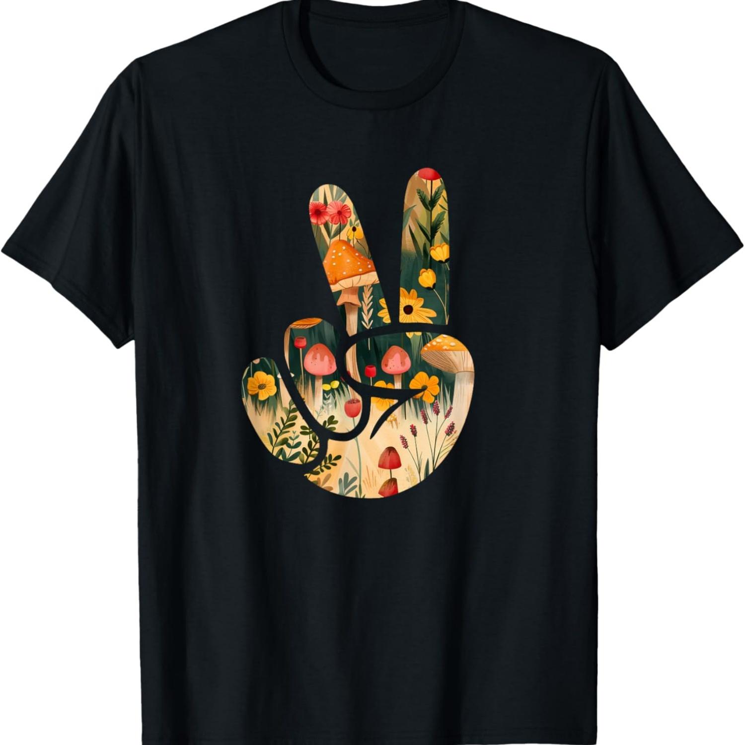 Natural Silhouette Forest Meadow Cottagecore Peace Sign Hand T-Shirt(50) XXXXXL чорний
Natural Silhouette Forest Meadow Cottagecore Peace Sign Hand T-Shirt(50) XXXXXL чорний