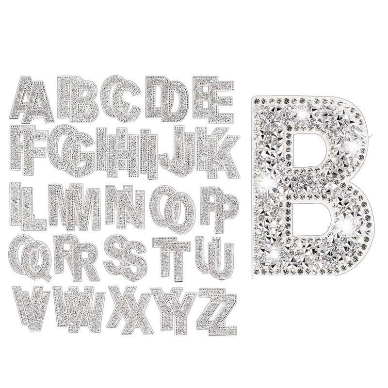 A60Z52 Pieces Glitter Rhinestone Alphabet Letter Stickers Kit 2.4 Inch Resin Rhinestone Iron On Letter Glitter Self-Adhesive A-Z білий
A60Z52 Pieces Glitter Rhinestone Alphabet Letter Stickers Kit 2.4 Inch Resin Rhinestone Iron On Letter Glitter Self-Adhesive A-Z білий