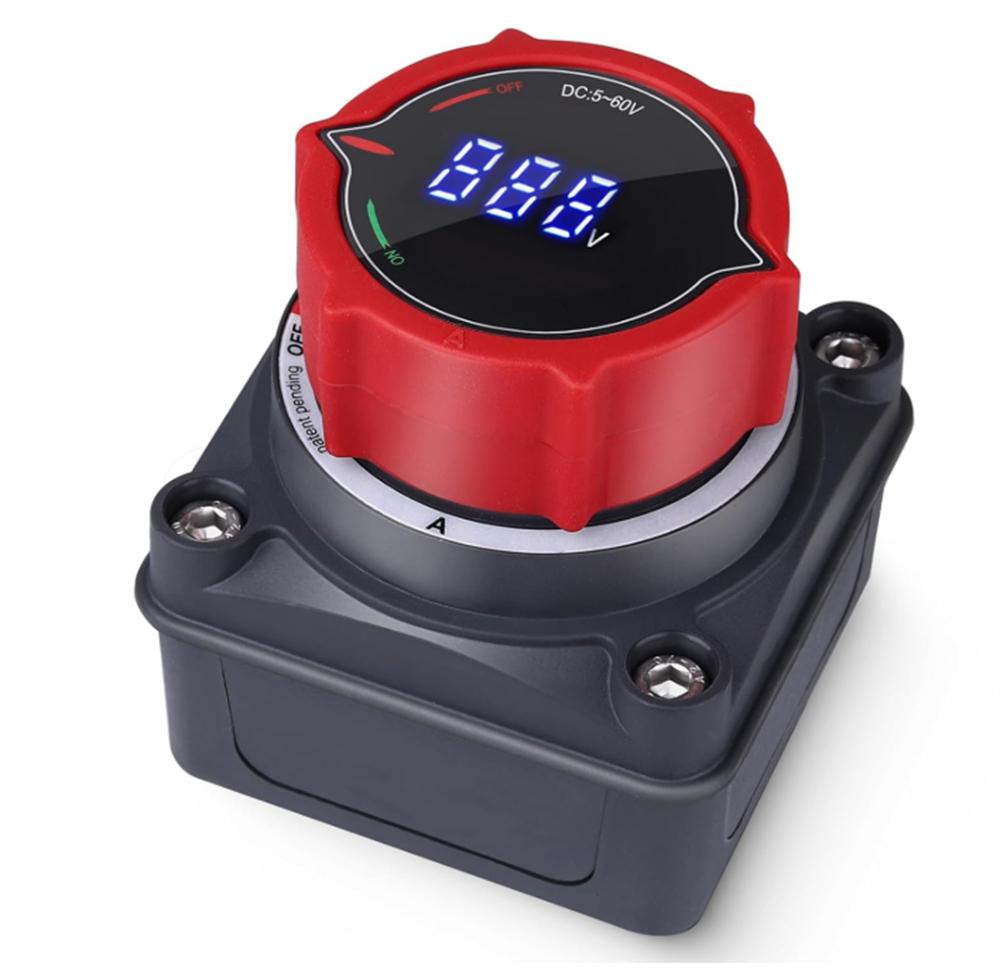 Upgrade Battery Disconnect Switch with Voltmeter, DC 5-60V for Marine, Car, RV
Upgrade Battery Disconnect Switch with Voltmeter, DC 5-60V for Marine, Car, RV