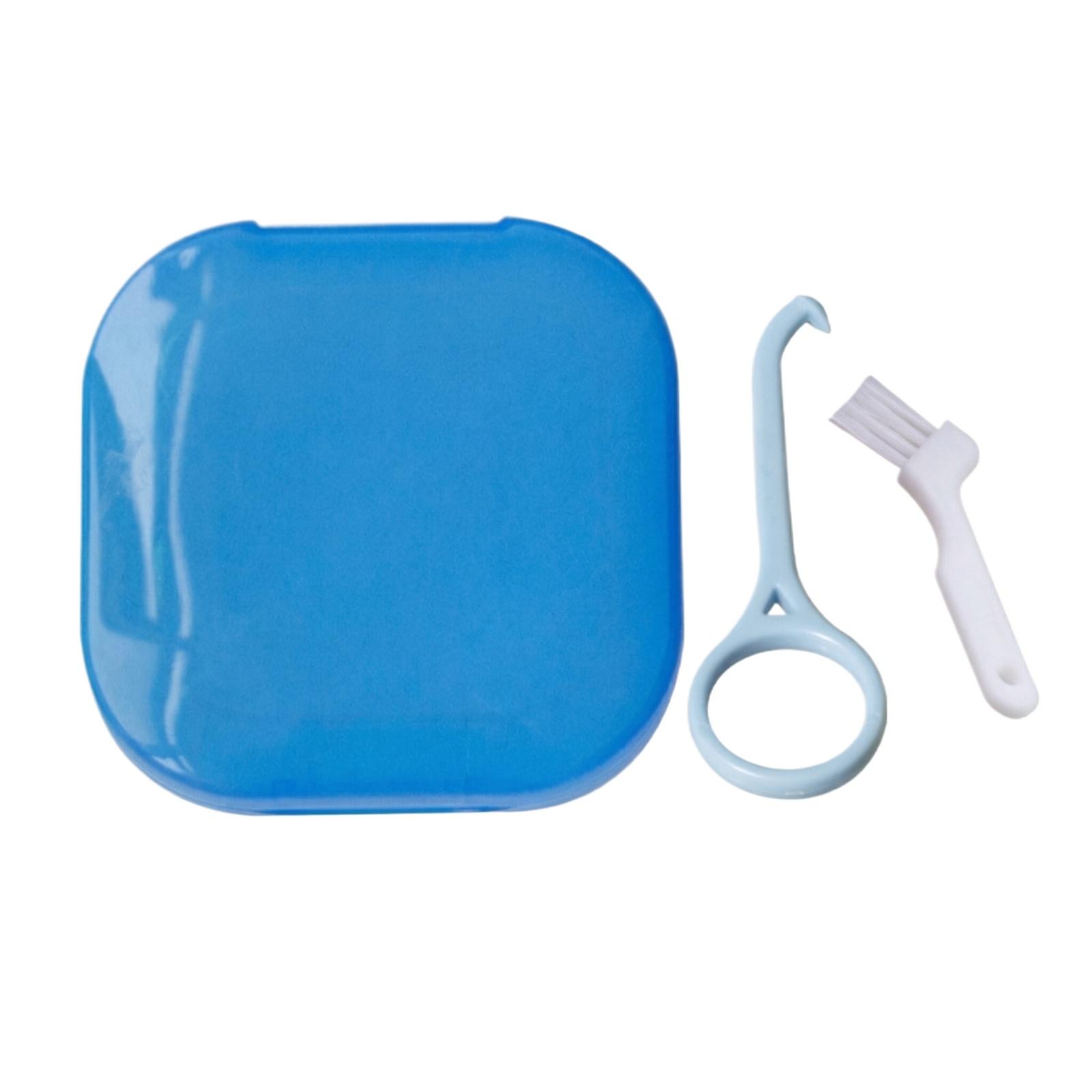 Portable Denture Cleaning Case with Brush and Tool Kit Compact Dental Retainer Storage Box for Daily Oral Hygiene and Denture Care One Size синий
Portable Denture Cleaning Case with Brush and Tool Kit Compact Dental Retainer Storage Box for Daily Oral Hygiene and Denture Care One Size синий