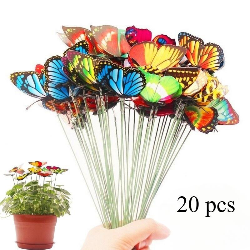 20pcs PVC Simulation Pole Butterfly 3D Three-dimensional Single-layer Butterfly Flower Basket Wedding Lawn Garden Decoration
20pcs PVC Simulation Pole Butterfly 3D Three-dimensional Single-layer Butterfly Flower Basket Wedding Lawn Garden Decoration