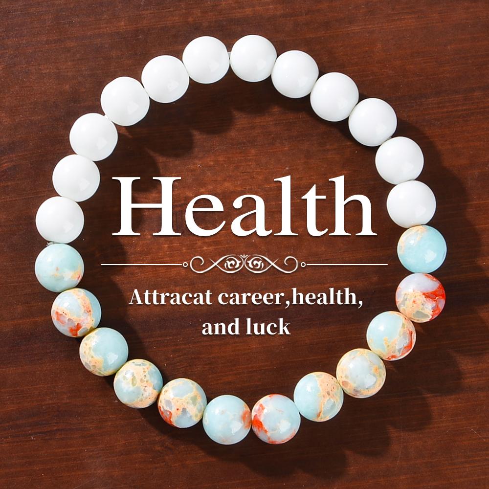 Браслет из бусин из кварца ауры и океанического осадка - Унисекс - Гомеопатический кристалл циркона - Приносит изобилие - Процветание
Браслет из бусин из кварца ауры и океанического осадка - Унисекс - Гомеопатический кристалл циркона - Приносит изобилие - Процветание