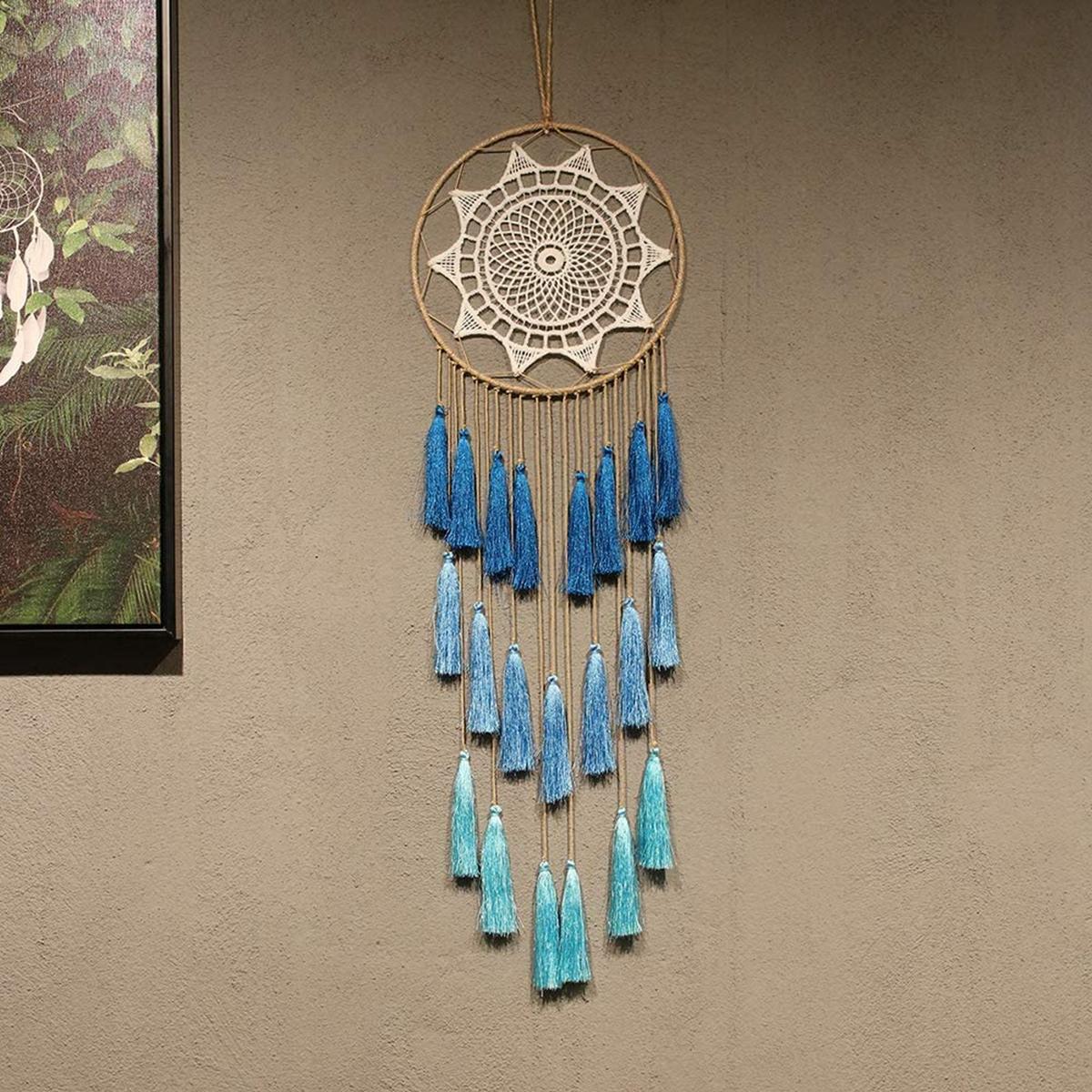 Blessing Gift Tassel Feather Ornament Craft Wall Hanging Macrame Tapestry Blanket Dream Catcher синий
Blessing Gift Tassel Feather Ornament Craft Wall Hanging Macrame Tapestry Blanket Dream Catcher синий