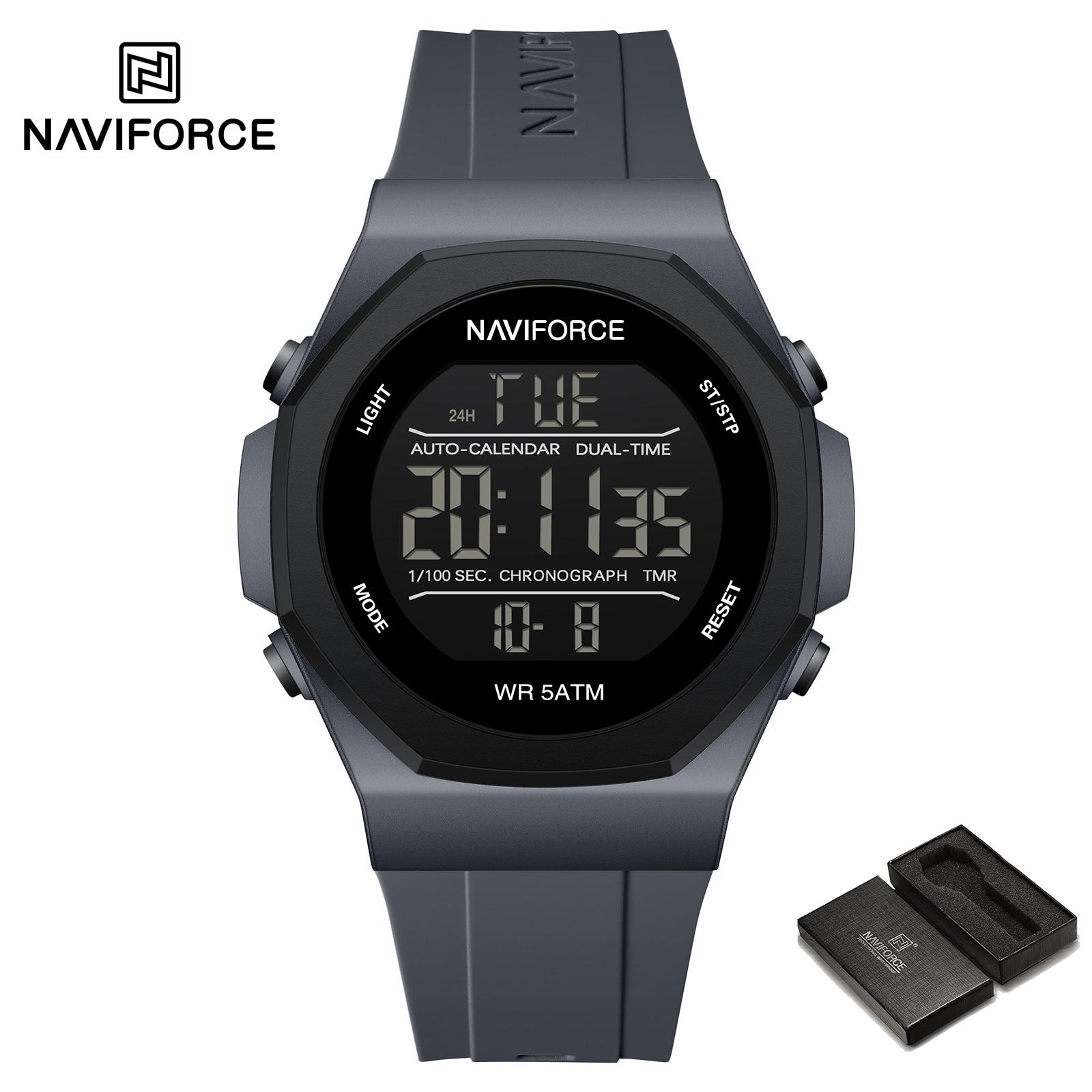 NAVIFORCE Digital Watch for Men Boy Waterproof Silicone Strap LCD Dial Luminous Countdown Boy Men s Sports Multifunctional Watch NF7117
NAVIFORCE Digital Watch for Men Boy Waterproof Silicone Strap LCD Dial Luminous Countdown Boy Men s Sports Multifunctional Watch NF7117