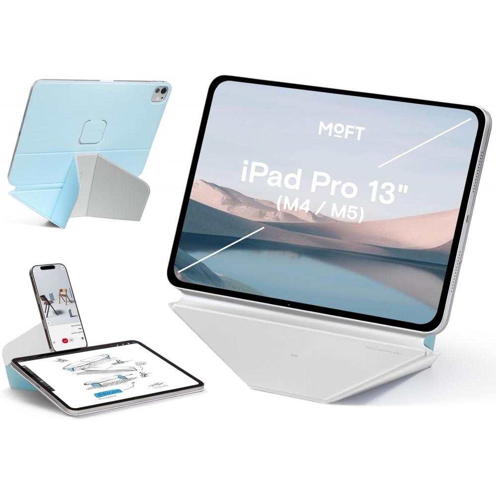 Динамический чехол-книжка Moft для iPad Pro 13 дюймов M5 M4 2025 2024 Складной под разными углами
Динамический чехол-книжка Moft для iPad Pro 13 дюймов M5 M4 2025 2024 Складной под разными углами