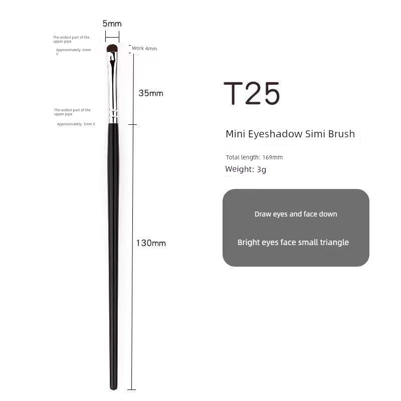Animal Hair Small Size Fine Crouching Silkworm Eye Shadow Brush Little horse hair T25 Fine Brush
Animal Hair Small Size Fine Crouching Silkworm Eye Shadow Brush Little horse hair T25 Fine Brush