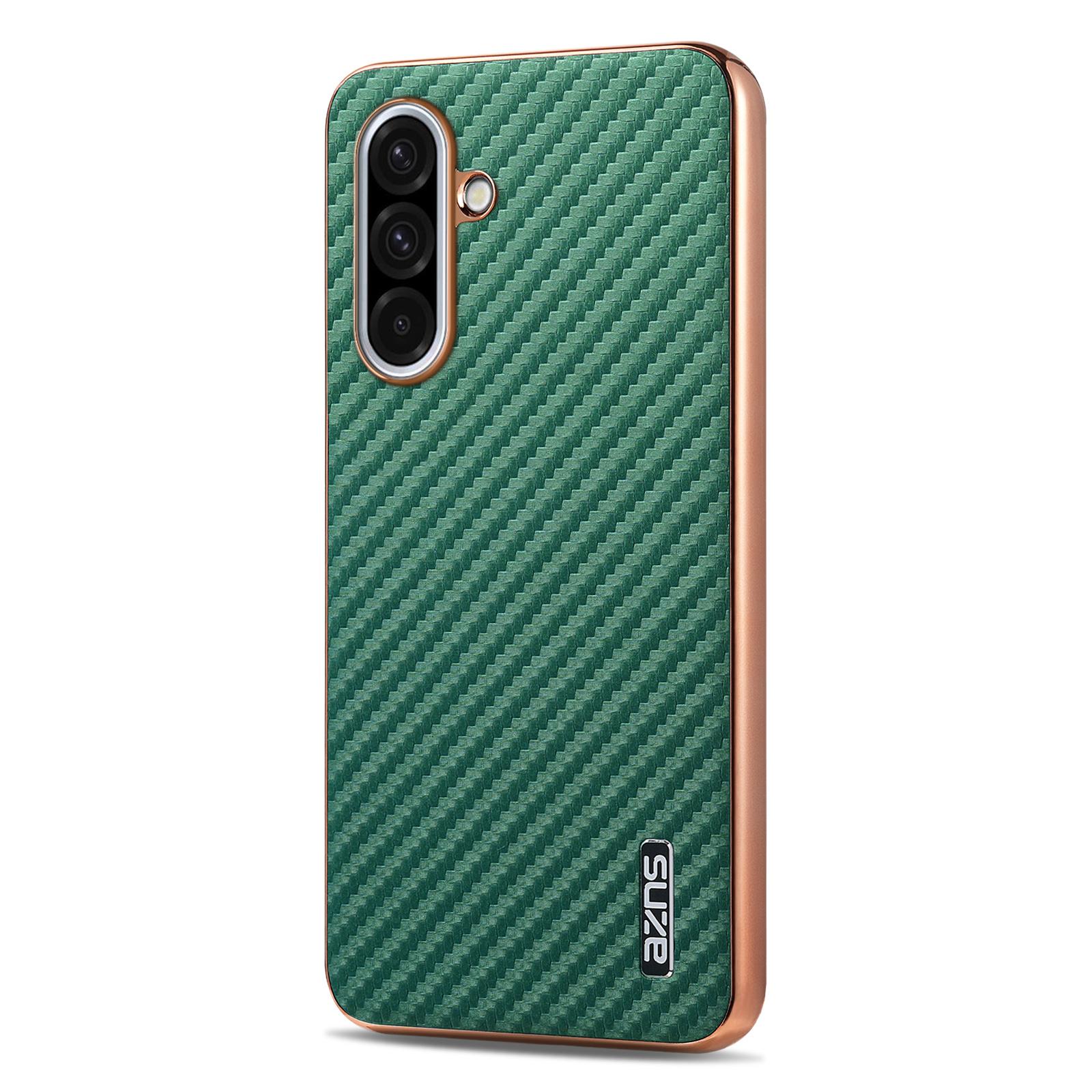 Чохол для Samsung Galaxy A36 5G Гальванічне покриття Текстура вуглецевого волокна PU+TPU Чохол для телефону Green
Чохол для Samsung Galaxy A36 5G Гальванічне покриття Текстура вуглецевого волокна PU+TPU Чохол для телефону Green