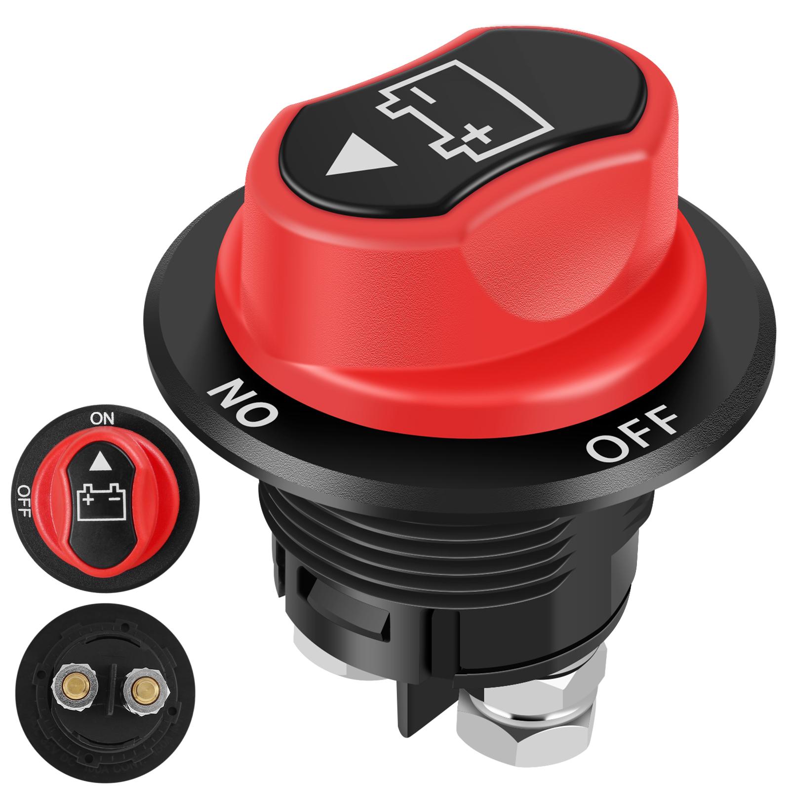 Автомобильный выключатель аккумулятора 12 В-48 В, выключатель питания аккумулятора 50 А/100 А, прочный многоразовый пластиковый выключатель аккумулятора
Автомобильный выключатель аккумулятора 12 В-48 В, выключатель питания аккумулятора 50 А/100 А, прочный многоразовый пластиковый выключатель аккумулятора