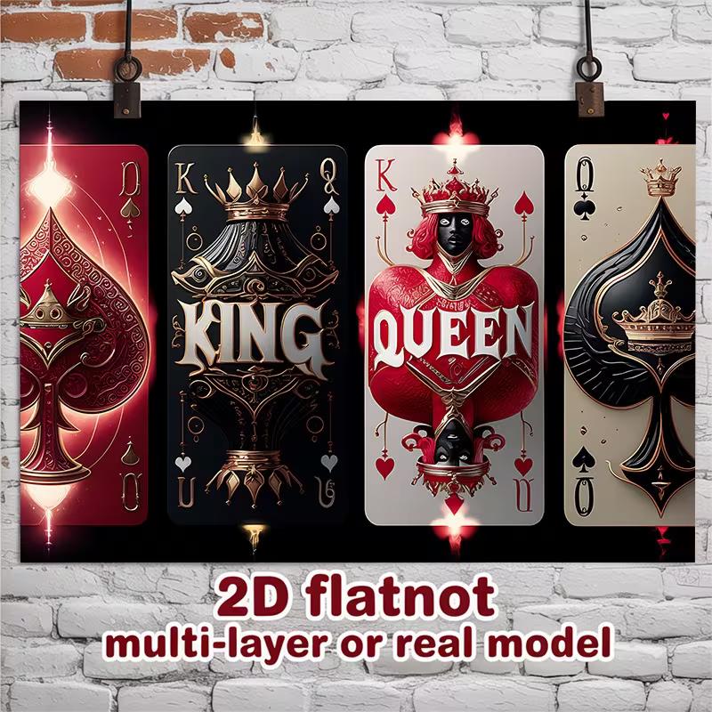 2D Royal Cards Backdrop, King Queen Spades Wall Decor Photography Prop 47.2x31.5inch/120*80cm
2D Royal Cards Backdrop, King Queen Spades Wall Decor Photography Prop 47.2x31.5inch/120*80cm