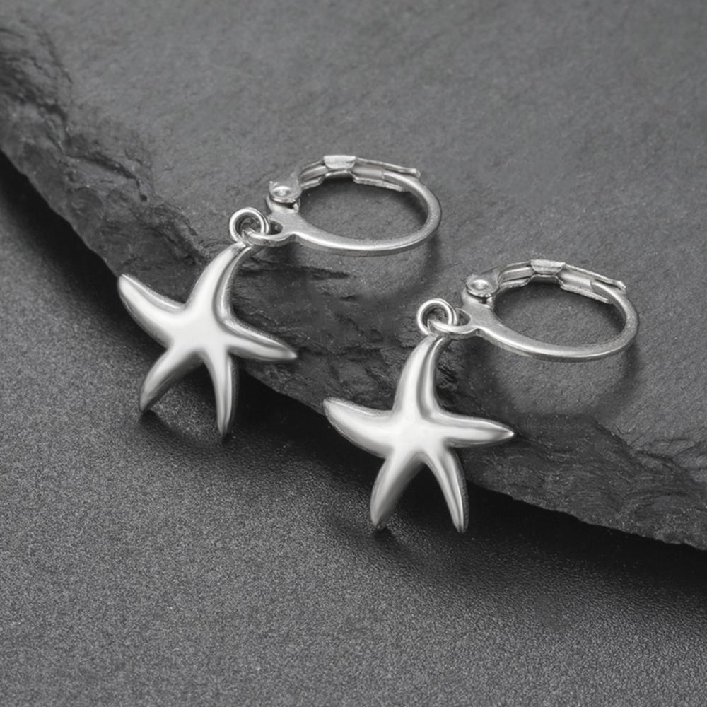 Starfish Stainless Steel Earrings for Women Ocean Beach Shell Sun Hoop Earrings Summer Sea Holiday Jewelry for Couple Lover Gift AS Pictures
Starfish Stainless Steel Earrings for Women Ocean Beach Shell Sun Hoop Earrings Summer Sea Holiday Jewelry for Couple Lover Gift AS Pictures