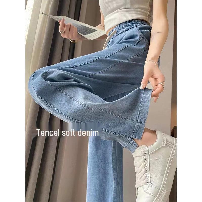 Women s Large High-Waist Tencel Jeans - Summer Thin Style, Slim Elastic Waist, Wide-Leg, Pear Shape Fit 5XL
Women s Large High-Waist Tencel Jeans - Summer Thin Style, Slim Elastic Waist, Wide-Leg, Pear Shape Fit 5XL