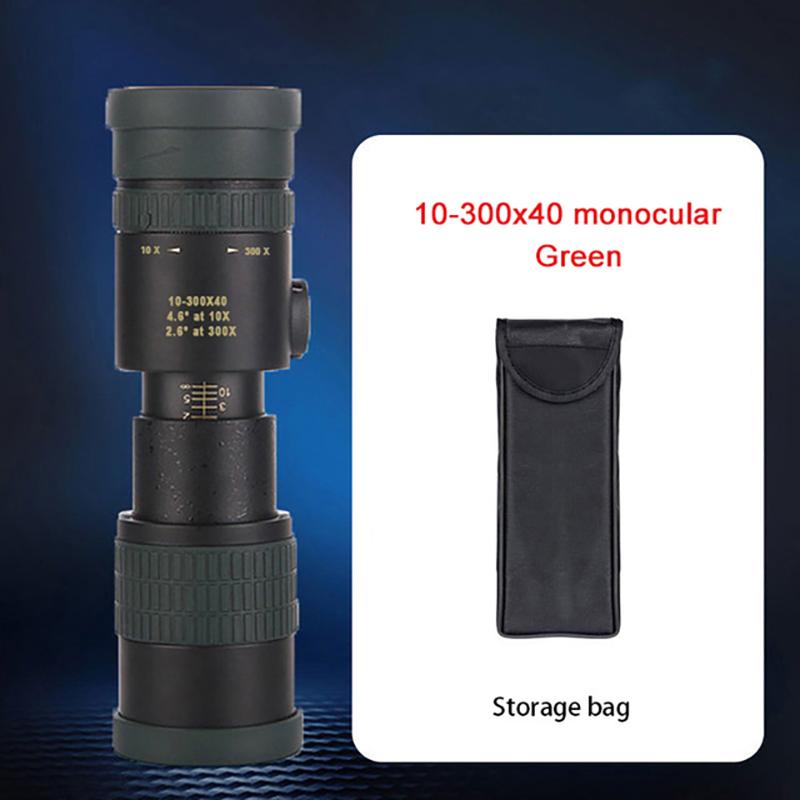 10-300x40 Zoom Professional Telescope Binoculars HD Portable Strong Long Range Monocular with Low Night Vision For Hunting Sport
10-300x40 Zoom Professional Telescope Binoculars HD Portable Strong Long Range Monocular with Low Night Vision For Hunting Sport
