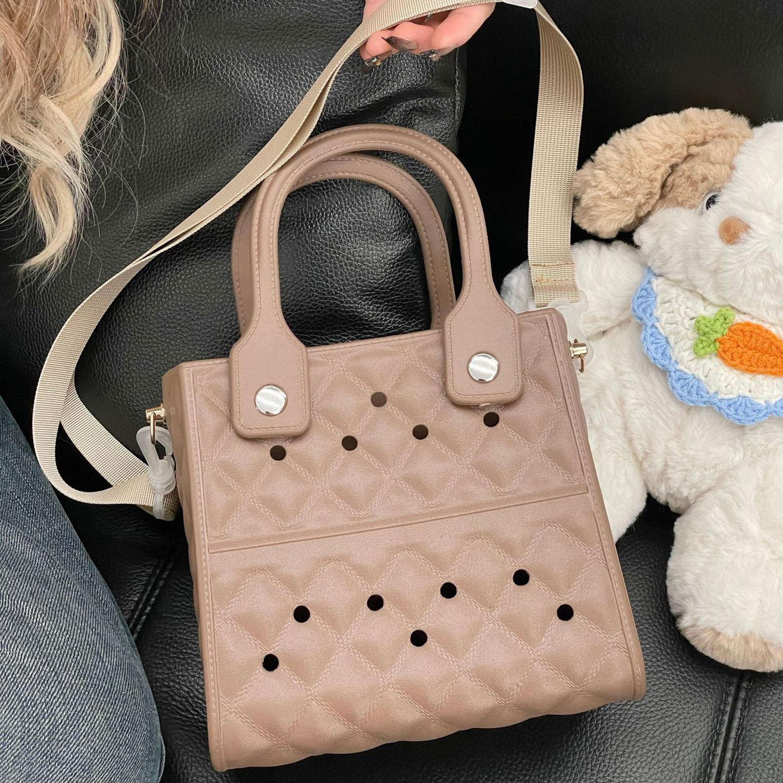 Womens Beach Hole Bag 20x9x30cm EVA Shoulder for Swimming Pools Trips Daily коричневый
Womens Beach Hole Bag 20x9x30cm EVA Shoulder for Swimming Pools Trips Daily коричневый