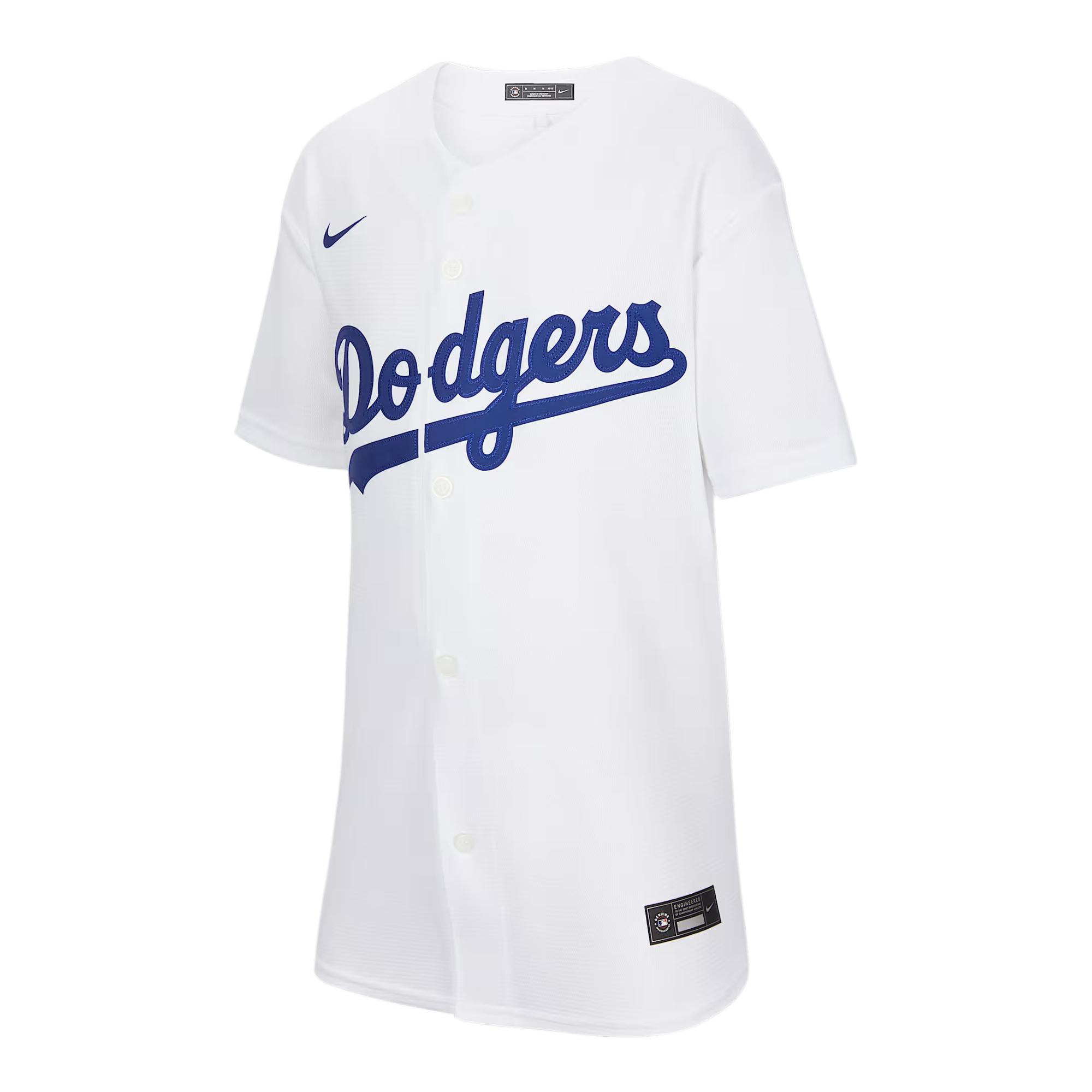 Nike MLB Collaboration T-Shirt Jersey Los Angeles Dodgers Comfortable Fashion Simple Versatile Short Sleeve Kids Tops White II5450-100 S
Nike MLB Collaboration T-Shirt Jersey Los Angeles Dodgers Comfortable Fashion Simple Versatile Short Sleeve Kids Tops White II5450-100 S