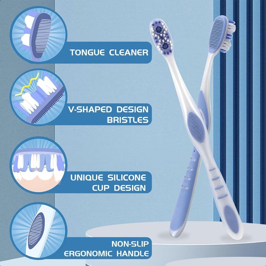 Взрослые зубные щетки средней жесткости 6 штук Зубная щетка средней жесткости для взрослых со скребком для языка и эргономичной ручкой Индивидуальная упаковка Тра United States
Взрослые зубные щетки средней жесткости 6 штук Зубная щетка средней жесткости для взрослых со скребком для языка и эргономичной ручкой Индивидуальная упаковка Тра United States